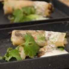 Recept: Loempia met sjalot en gamba's Recept: Loempia met sjalot en gamba's