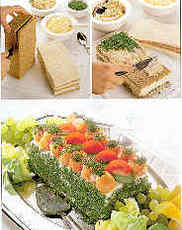 Recept: Boterhamtaart met ham en worst