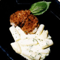 Recept: Asperges in basilicum saus, zeeduivel met een toma