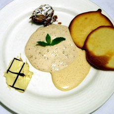 Recept: Notenparfait met een Beignet van Gedroogde Pruimen