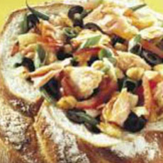 Recept: Franse boule met warm gerookte zalm Recept: Franse boule met warm gerookte zalm