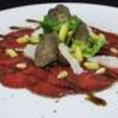 Recept: Aardappeltartaar met carpaccio