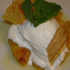 Recept: Creatie van ananas met sesam galettes