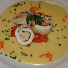 Recept: Tongfilet gevuld met spinazie en zalm Recept: Tongfilet gevuld met spinazie en zalm