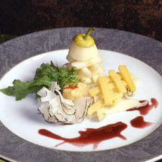 Recept: Hollandse kaassalade met peer en rode-portperensir