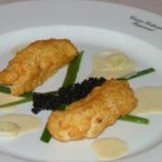 Recept: Kroketjes van gezouten kabeljauw, aardappel, oeste Recept: Kroketjes van gezouten kabeljauw, aardappel, oeste