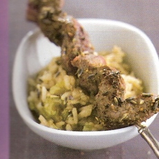 Recept: Sat� van struisvogel met risotto
