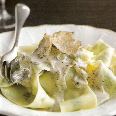 Recept: Verse pappardelle met witte truffel Recept: Verse pappardelle met witte truffel