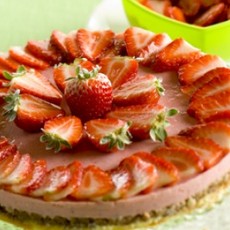 Recept: Aardbeienmoussetaart 