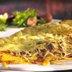 Recept: Gegratineerde kruidenflensjes met groenten Recept: Gegratineerde kruidenflensjes met groenten