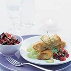 Recept: Kaasloempiaatjes met verse vijgen mojo