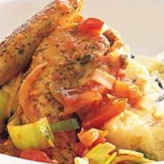 Recept: Kip piri-piri met aardappel-olijvenpuree Recept: Kip piri-piri met aardappel-olijvenpuree