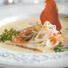 Recept: Velout� van wintergroenten met grookte paling