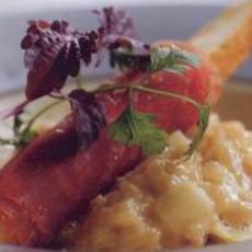 Recept: Aspergerisotto, gefrituurde asperges omwikkeld met