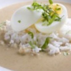 Recept: Notensoep met ei en rijst 