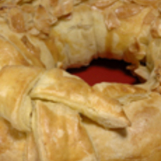 Recept: Kerstkrans met amandelschaaf