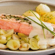 Recept: Zalm met witte botersaus