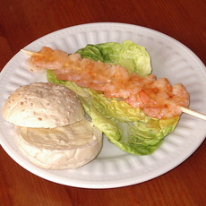 Recept: Garnalenspiesje met sweet chili saus