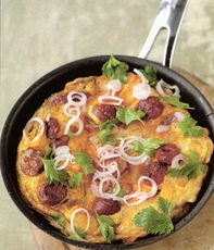 Recept: Omelet met aardappel en chorizo Recept: Omelet met aardappel en chorizo