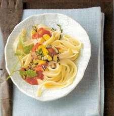Recept: Tagliatelle met tomaat en aubergine