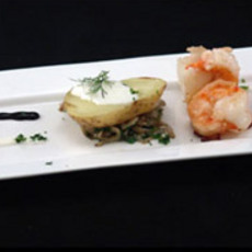 Recept: Bintje met scampi en oesterzwammen