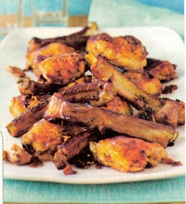 Recept: Kip met varkensribbetjes in esdoornsiroop