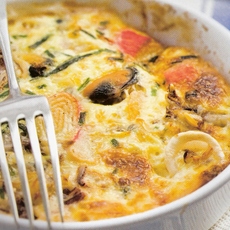 Recept: Clafoutis met zeevruchten