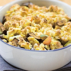 Recept: Groentecrumble met kaas Recept: Groentecrumble met kaas