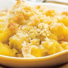 Recept: Ananascrumble met banaan