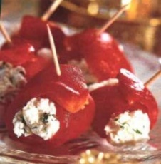 Recept: Paprikarolletjes met geitenkaas