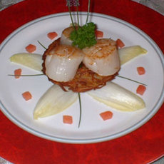 Recept: Brochettes van sint-jacobsschelpen Recept: Brochettes van sint-jacobsschelpen