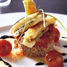Recept: Garnalentartaartje met tomatensalsa en mozzarella Recept: Garnalentartaartje met tomatensalsa en mozzarella