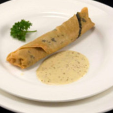 Recept: Loempia van lamszwezerik en wakame met lichte 