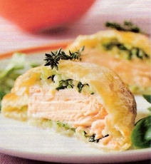 Recept: Zalm in een bladerdeegje Recept: Zalm in een bladerdeegje