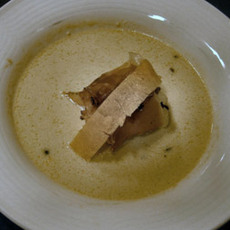 Recept: Velout� van prei met truffelolie gebakken coquille