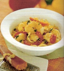 Recept: Schelpjes met paprika en zwaardvis