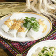Recept: Rijstpapierrolletjes met gerookte zalm. 