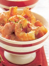 Recept: Scampi's met romige kruidensaus
