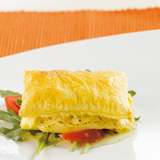 Recept: tompouce van aardappel met blauwschimmelkaas Recept: tompouce van aardappel met blauwschimmelkaas