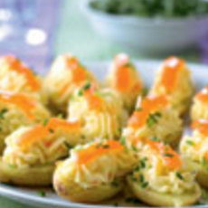 Recept: Gevulde aardappeltjes met gerookte zalm