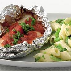 Recept: Kruidenpasta met vispakketjes Recept: Kruidenpasta met vispakketjes
