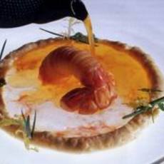 Recept: Rauwe geplette langoustines met sinaasappel en een