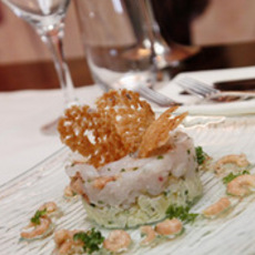 Recept: Tartaar van wilde zeebaars en Hollandse garnalen m