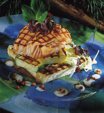 Recept: Geroosterde Atlantische zalm op toast