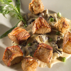 Recept: Kalfsvid� met erwten en dragon