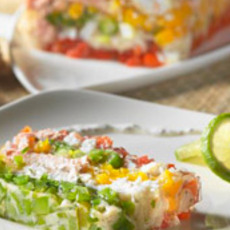 Recept: Visterrine met trio van paprika