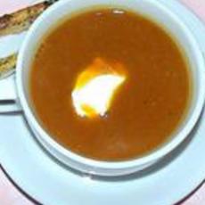 Recept: Pompoensoep met garnalen
