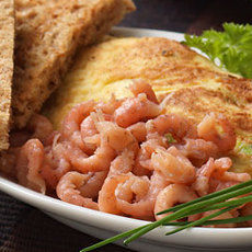 Recept: Schuimomelet met garnalen 