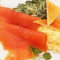 Recept: Saumon fum� aux �pinards