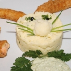 Recept: Bloemkoolstoemp met bieslook en een viskrokantje -